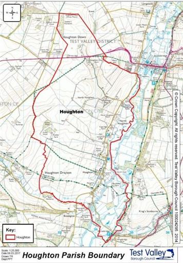 picture of parish map - Houghton Neighbourhood Plan - Regulation 16 Consultation